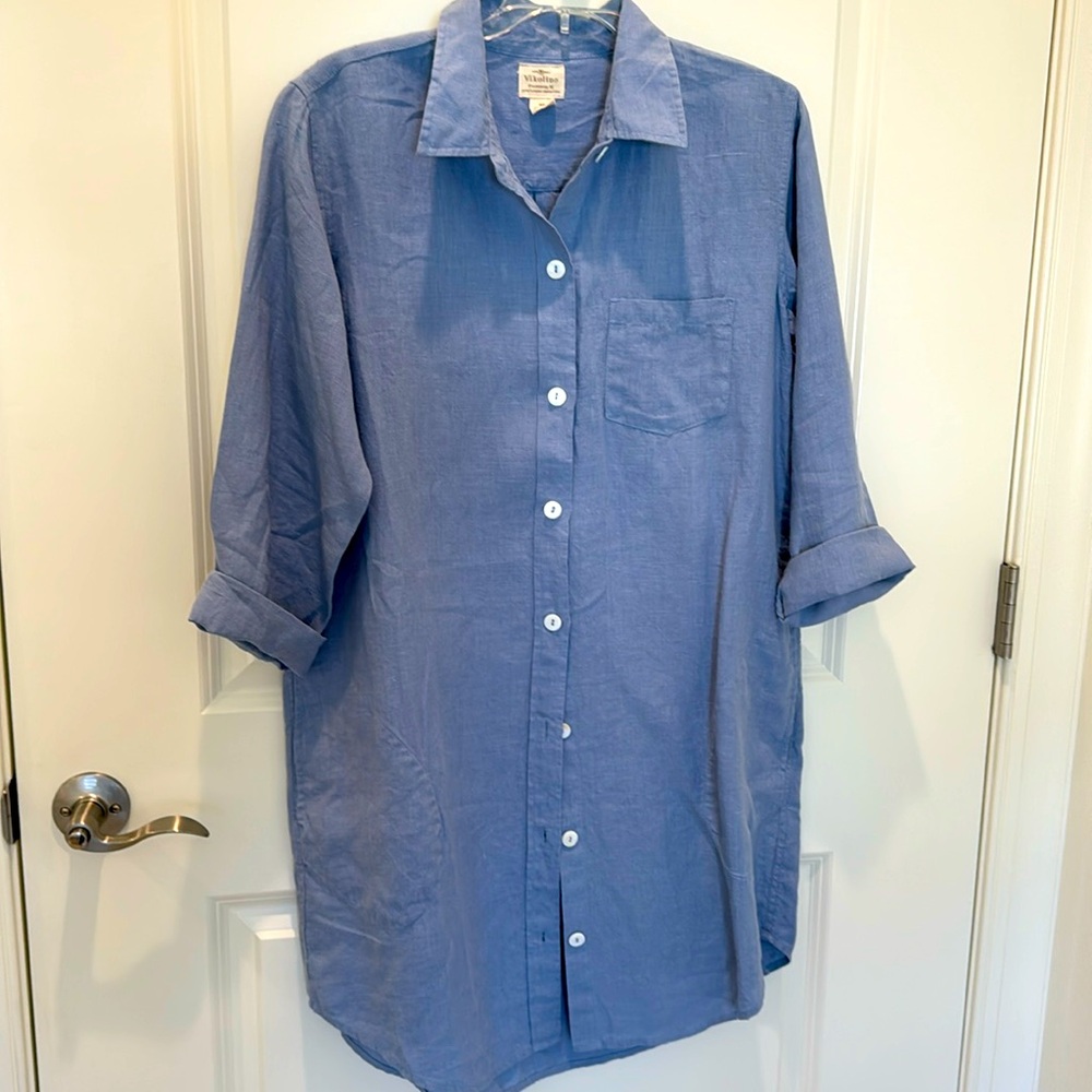 Can be used as casual linen dress. Bought at boutique on Hilton Head Island